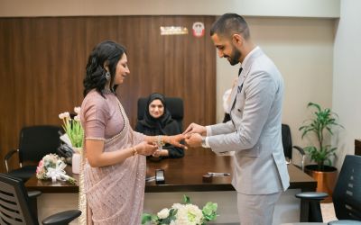 Couple choosing Abu Dhabi as a solution for marriage delay in Qatar